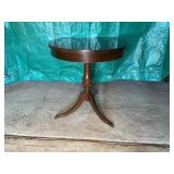 Vintage Wooden Pedestal Table