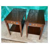 Pair of Vintage Wooden End Tables