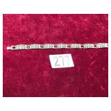 Gold Tone Bracelet, Marked 800