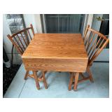 Wooden Dining Table & 2 Chairs