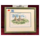 ART:  Marcia Bowlus, Castle Water Color
