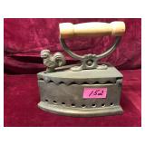 Vintage Brass Carcoal Iron