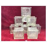 Vintage Clear Glass Blocks, 5 1/2"