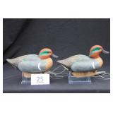 Green Wing Teal Pair