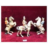 Vintage Porcelain British Soliders & Horses...