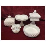 Vintage Milk Glass Decor and Tableware Lot
