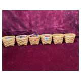 Longaberger Miniature Classic Baskets Lot