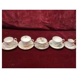 Collectible European Teacup and Saucer Collection