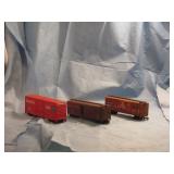 Three HO scale Box Cars Three HO scale Box Cars