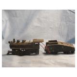 Vintage Metal HO Scale Steam Engine and Tender Vintage Metal HO Scale Steam Engine and Tender