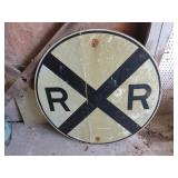 3 ft metal RR sign
