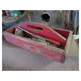 wooden tool carrier & tools