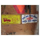 license plates & items