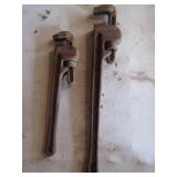 2 pipe wrenches