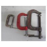 3 c-clamps