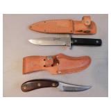 2 sheath knives