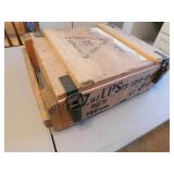 wooden ammo box