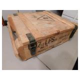 wooden ammo box