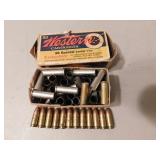 12 rounds of 9mm luger & 38 special empty shells