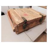 wooden ammo box