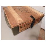 wooden ammo box