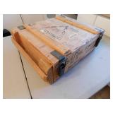 wooden ammo box
