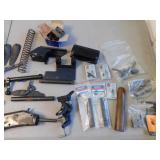 wooden ammo box,gun parts & items