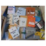 manuals,items & wooden ammo box