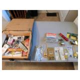 wooden ammo box,locks & items