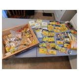 wooden box & accesories