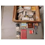 bullets,wood box & items