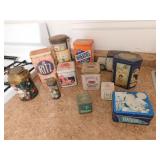 newer adv. tins