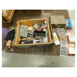 wood box & items