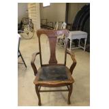 antique oak chair
