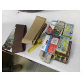 staples,staple gun & sandpaper