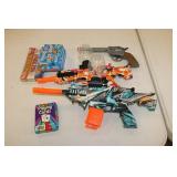 toy guns,sparklers & playing cards