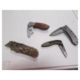 4 knives incl:kershaw