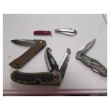 5 knives incl:kershaw