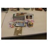 wall shelf & misc items