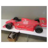 budweiser plastic race car display