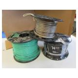 3 rolls of copper wire(1 on right is new)