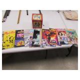 old clown in the box & comic books