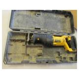 cordless dewalt sawzall & case