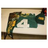 brett favre jersey,hat,packers pennant