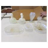 7 pcs of moonstone glass