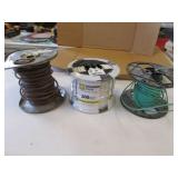 3 rolls of copper wire(1 in middle is new)