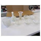 8 pcs of moonstone glass