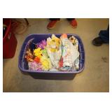 purple tote,art. flowers & items