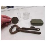 bull pliers,never opened 1st aid kit & items