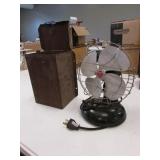 vintage fan & metal wall box